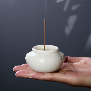 Incense Burner - White Porcelain - Zen - Chinese Traditional Craft
