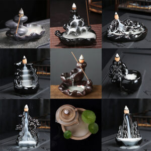 Backflow Incense Burner - Ceramic - Creative - Chinese Traditional Craft