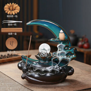 Backflow Incense Burner - Ceramic - Creative - Chinese Traditional Craft
