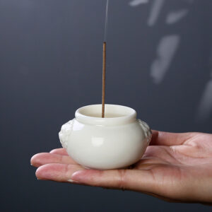 Incense Burner - White Porcelain - Zen - Chinese Traditional Craft