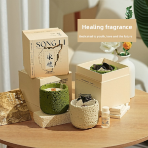 SONG LI Diffuser Stone Aromatherapy Crystal Gift Box – Flameless Home Fragrance, 10 Scents, 120-180 Days - Aromatherapy Diffuser