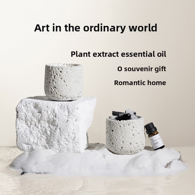 SONG LI Diffuser Stone Aromatherapy Crystal Gift Box – Flameless Home Fragrance, 10 Scents, 120-180 Days - Detail View