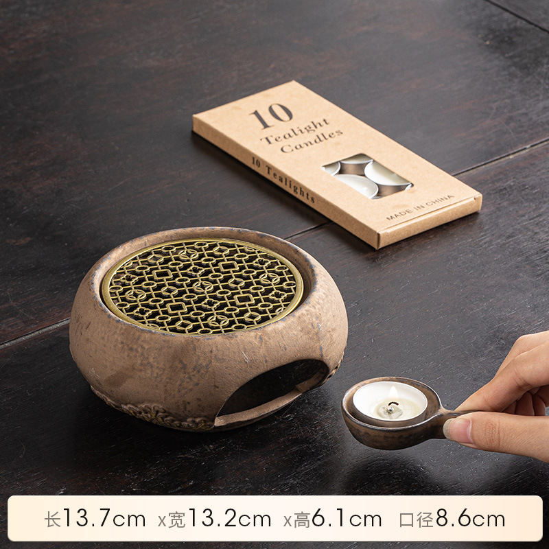 Traditional Ceramic Candle-Heated Tea Roaster - Tea Aroma Enhancer - Detail