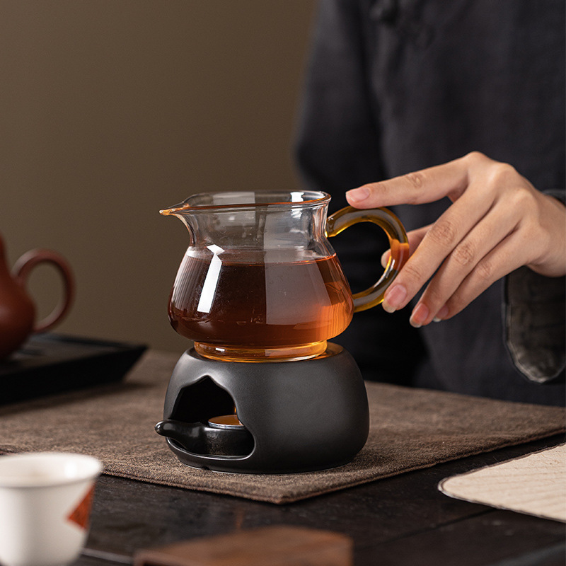 Traditional Ceramic Candle-Heated Tea Roaster - Tea Aroma Enhancer - Lifestyle Scene
