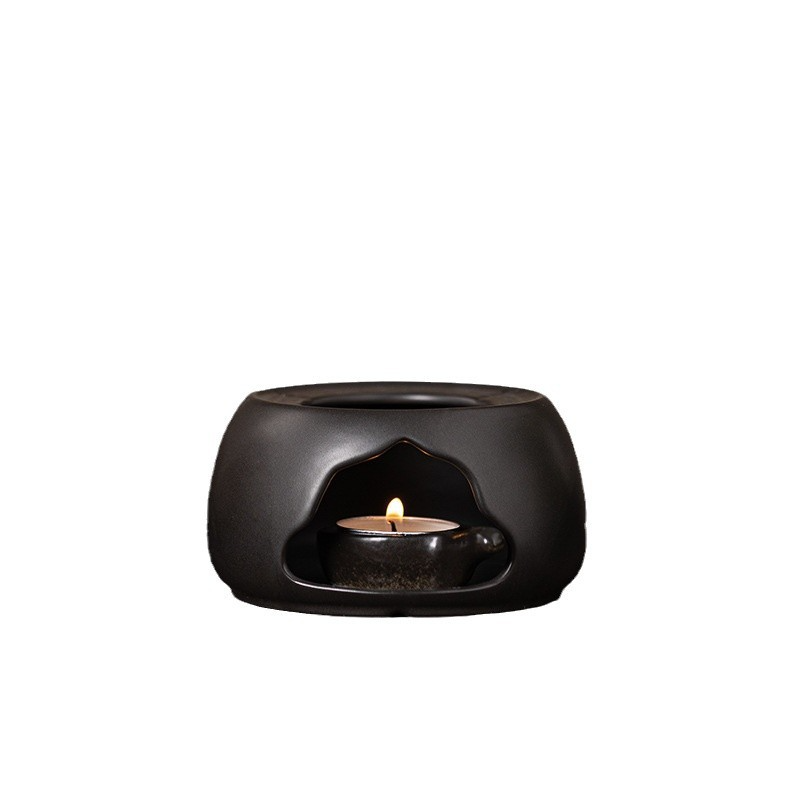 Traditional Ceramic Candle-Heated Tea Roaster - Tea Aroma Enhancer - In Use