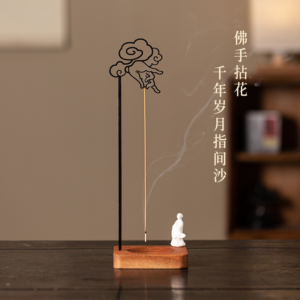 Creative Inverted Hanging Incense Holder - Buddha Hand Zen Home Decor - Incense Holder