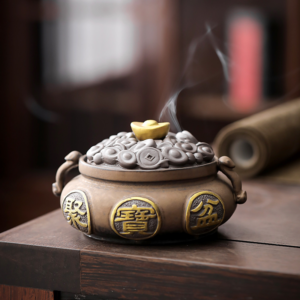 Jubaopen Treasure Bowl Ceramic Incense Burner - Ceramic Incense Burner