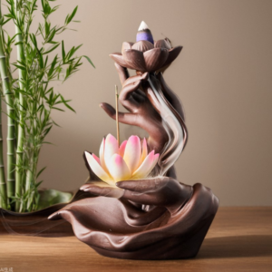 Buddha's Hand Ceramic Backflow Incense Burner - Backflow Incense Burners