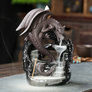European Dragon Waterfall Backflow Incense Burner - Backflow Incense Burners