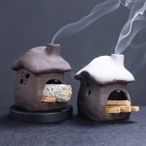 Purple Clay Stick Incense Holder - Buddha Style - Incense Holder