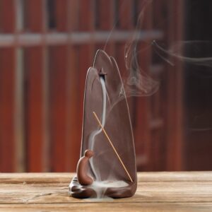 Cross-border Ceramic Backflow Incense Burner - Mountain Water Guardian - Backflow Incense Burners