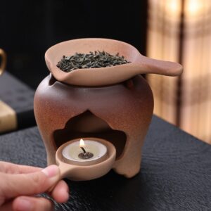 Coarse Pottery Incense Burner - Classical Tea Ceremony Warmer - Incense Burners and Holders