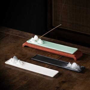 Thousand Miles Landscape Stick Incense Holder - Colorful Glaze - Incense Holder