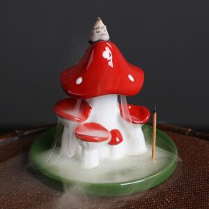 Cross-border Ceramic Mushroom Backflow Incense Burner - European Style - Backflow Incense Burners