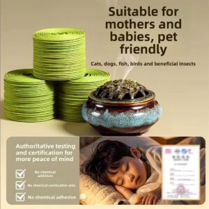 Natural Citronella Mosquito-Repelling Coil Incense - 3 Scents - Coil Incense