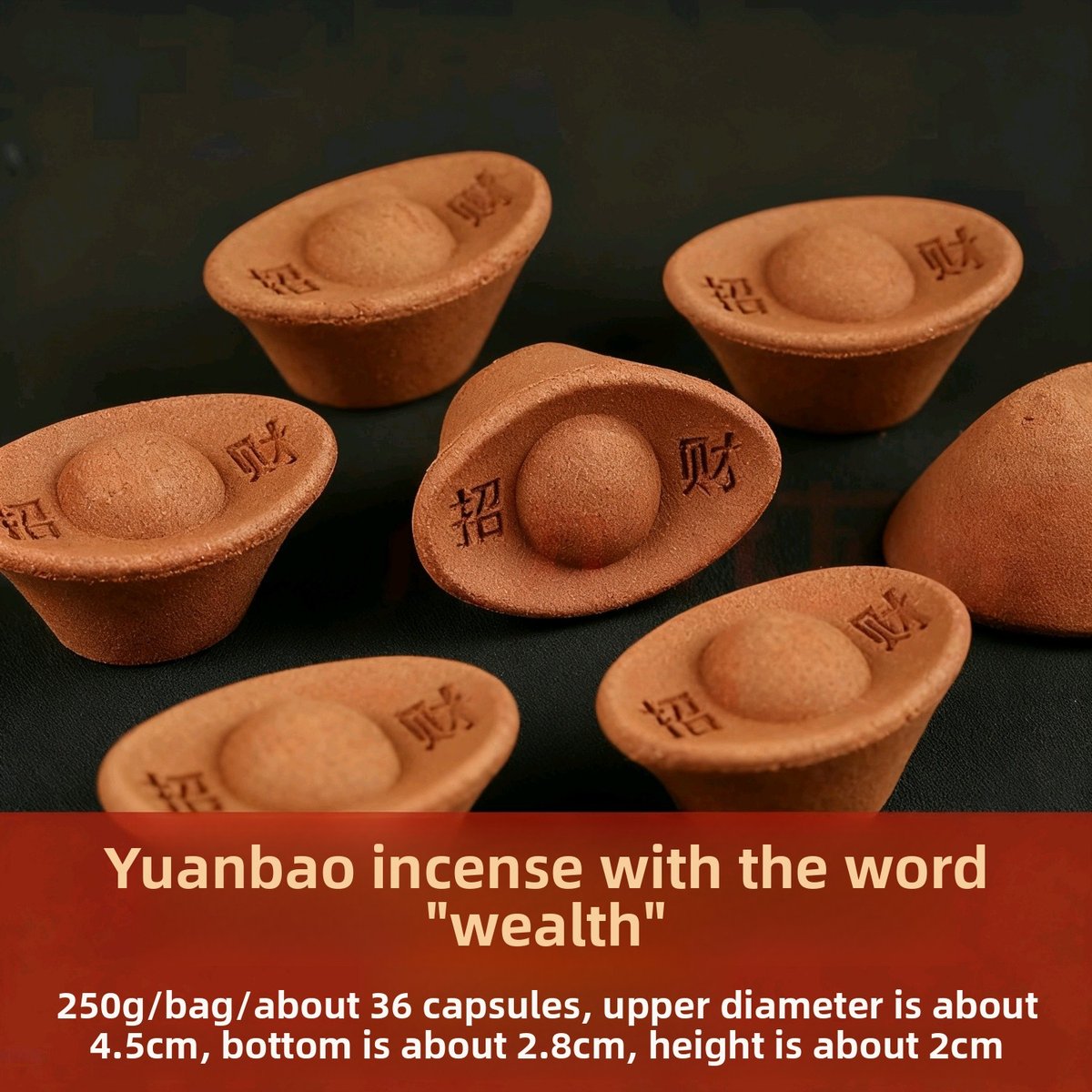 Pine Cone Ingot Incense Cones - Auspicious Wealth & Energy Cleansing - In Use