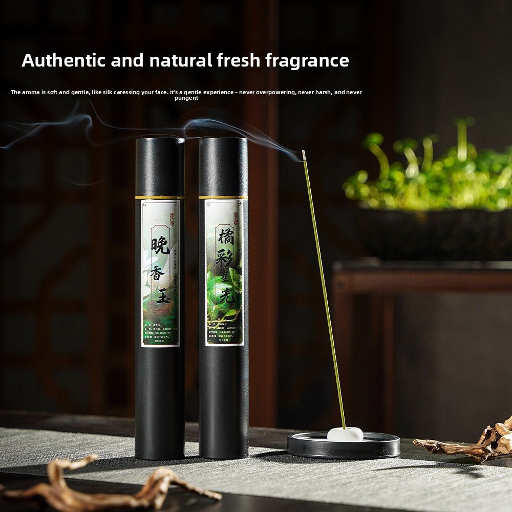 Premium 50g Colored Incense Sticks - Goose Pear Curtain Aroma Collection - Detail View