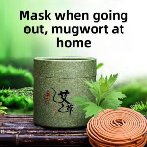 Mugwort Coil Incense - 4-Hour Long-Burning Set, 3 Scents - Coil Incense