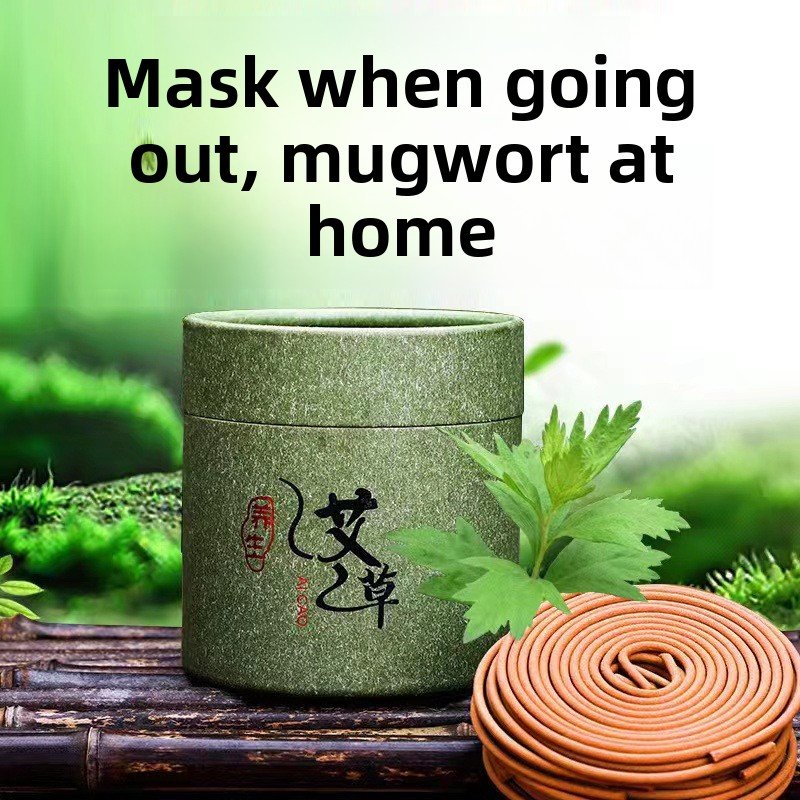 Mugwort Coil Incense - 4-Hour Long-Burning Set, 3 Scents - Coil Incense