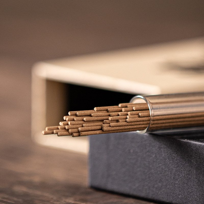Premium Collector's Incense Gift Box - Rare Wood Trio - Detail View