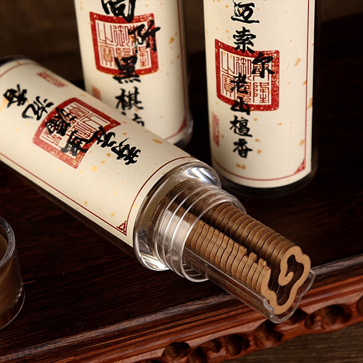 Natural Pomelo Leaf Incense Sticks - Buddhist Temple Aroma - Lifestyle Scene