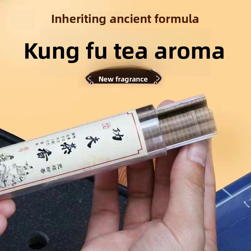 Natural Pomelo Leaf Incense Sticks - Buddhist Temple Aroma - In Use