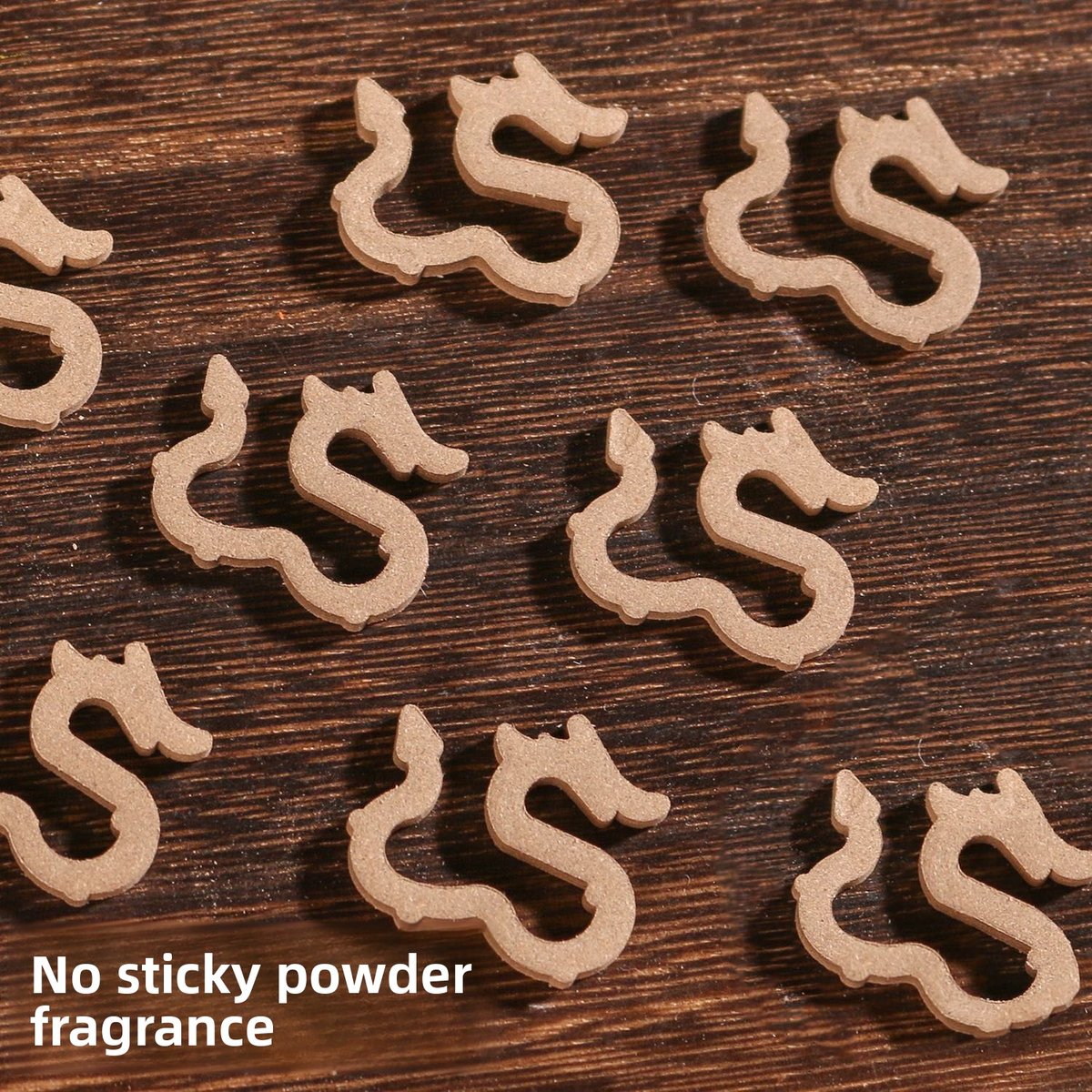 Natural Adhesive-Free Dragon-Shaped Coil Incense - 42 Discs - Size Reference