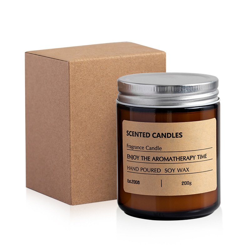 Aromatherapy Scented Soy Candle - Hand-Poured Home Fragrance - In Use