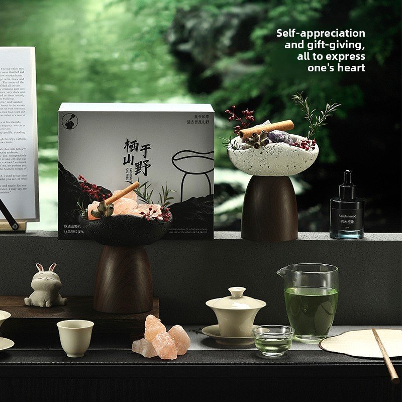 Luxury Reed Diffuser Stone Gift Box - Essential Oil Scent Collection - Lifestyle Scene