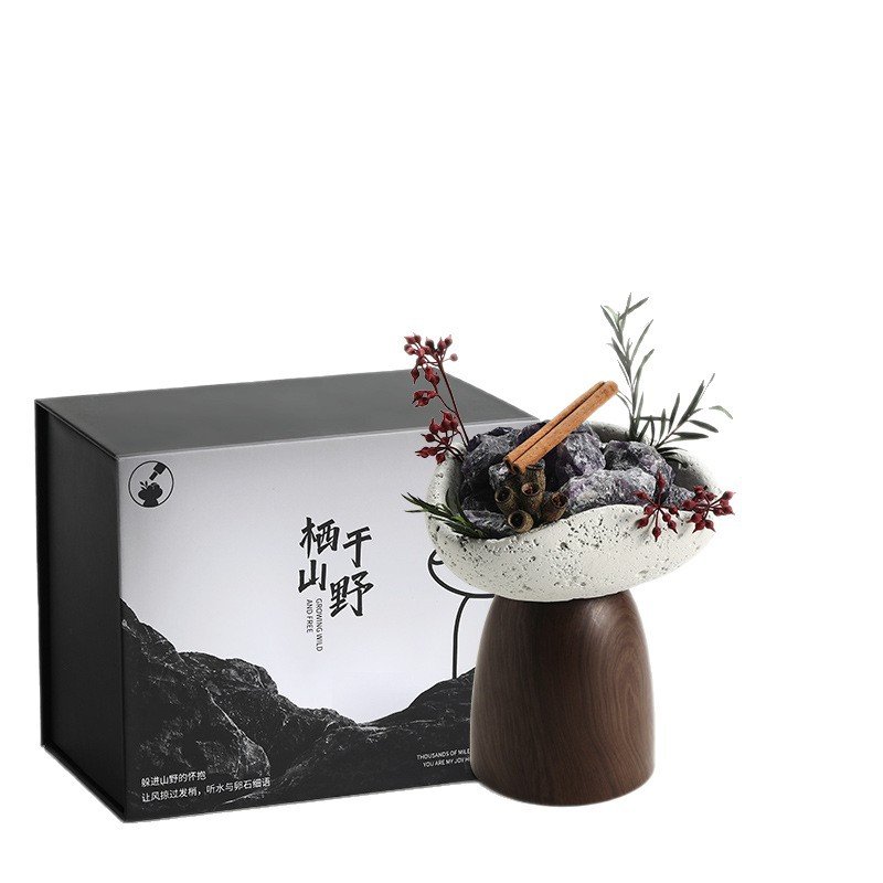 Luxury Reed Diffuser Stone Gift Box - Essential Oil Scent Collection - In Use