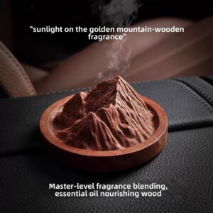 Golden Mountain Aroma Diffuser Wood - Essential Oil Scent Diffuser - Aromatherapy Diffuser