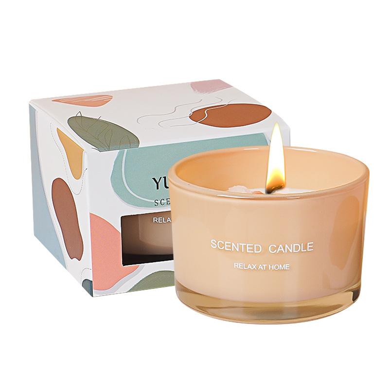 YUEKOKO Dopamine Crystal Stone Scented Candle - Gemstone Aromatherapy Candle, 3 Styles - Size Reference