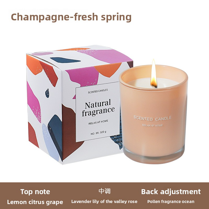 YUEKOKO Dopamine Crystal Stone Scented Candle - Gemstone Aromatherapy Candle, 3 Styles - Close-up