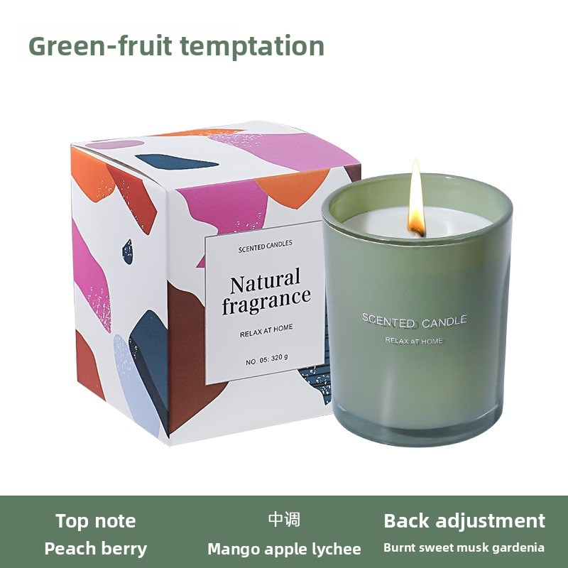 YUEKOKO Dopamine Crystal Stone Scented Candle - Gemstone Aromatherapy Candle, 3 Styles - Set / Collection