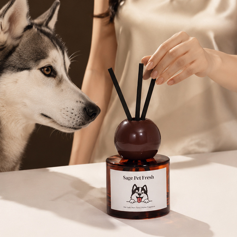 YUEKOKO Pet-Friendly Reed Diffuser – Safe Aromatherapy for Homes with Pets, 120ml - Size Reference