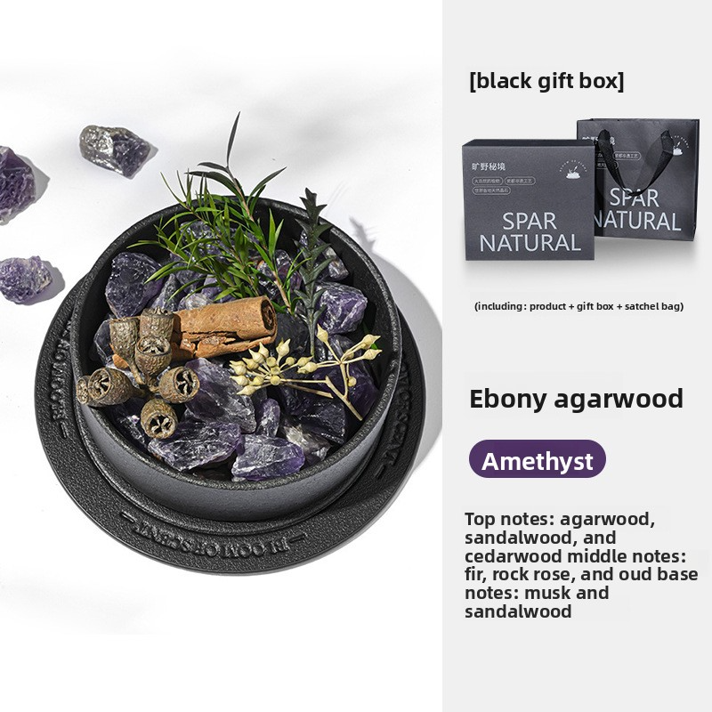 YUEKOKO Wilderness Crystal Stone Diffuser Gift Box – Natural Crystal Aromatherapy, 6 Styles - Set / Collection