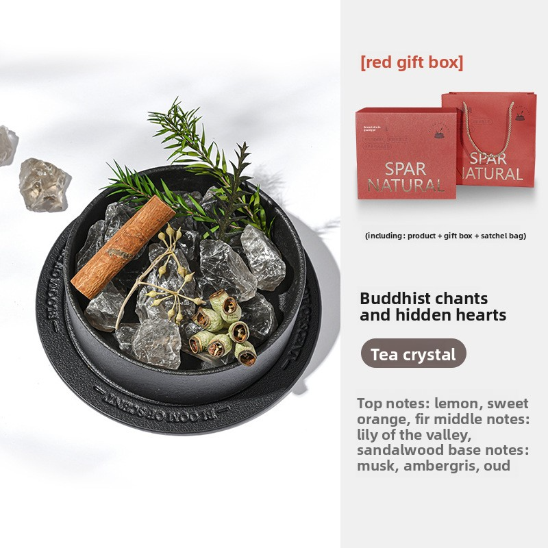 YUEKOKO Wilderness Crystal Stone Diffuser Gift Box – Natural Crystal Aromatherapy, 6 Styles - Side View