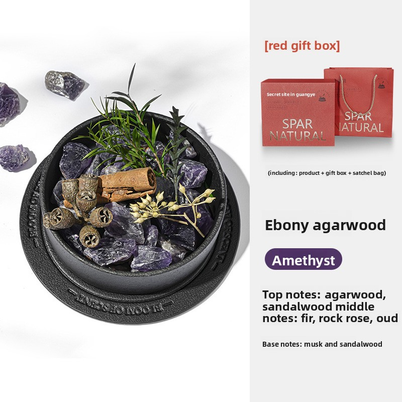 YUEKOKO Wilderness Crystal Stone Diffuser Gift Box – Natural Crystal Aromatherapy, 6 Styles - Top View