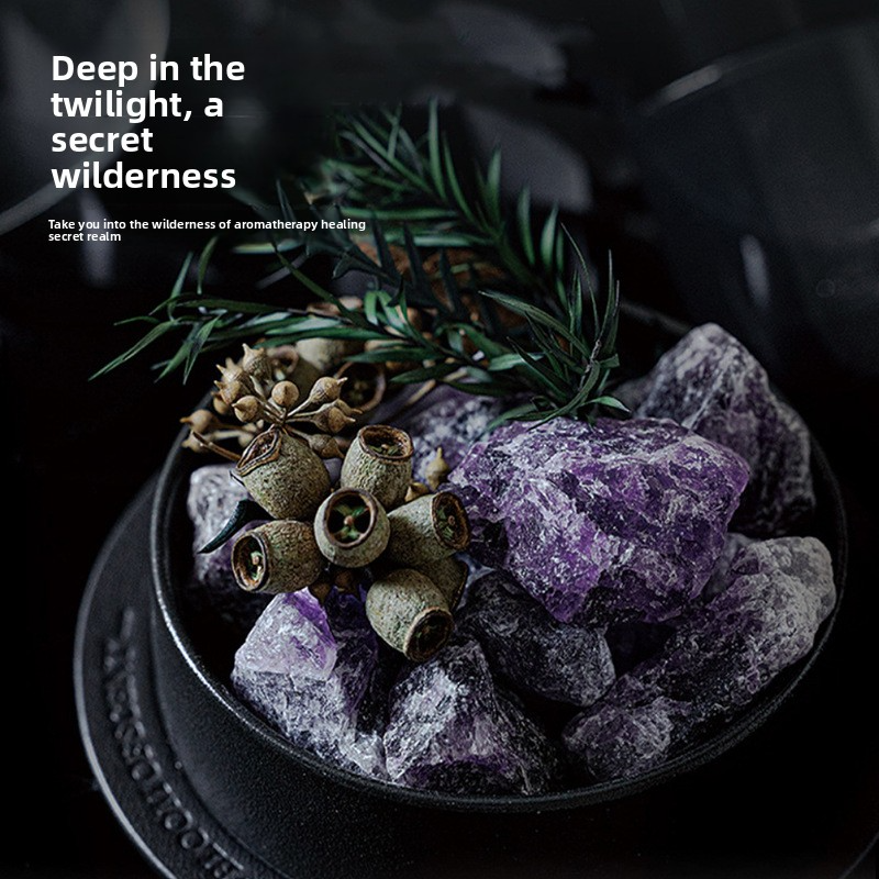 YUEKOKO Wilderness Crystal Stone Diffuser Gift Box – Natural Crystal Aromatherapy, 6 Styles - Detail View