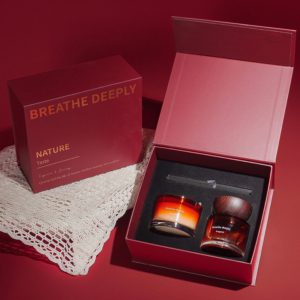 YUEKOKO New Year Scented Candle Gift Box Set – Luxury Dual-Scent Candle Collection - Luxury Heritage Gift