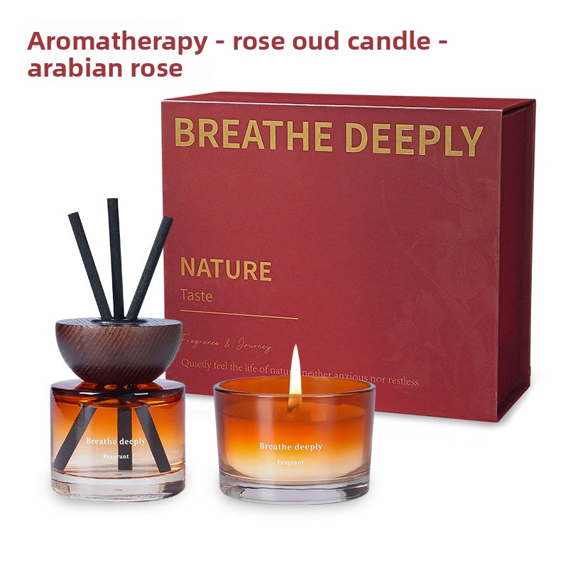 YUEKOKO New Year Scented Candle Gift Box Set – Luxury Dual-Scent Candle Collection - Set / Collection
