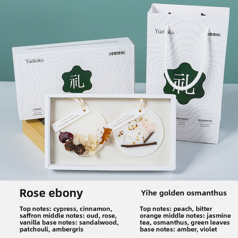 YUEKOKO Aromatherapy Wax Sachets - Wardrobe & Car Air Freshener, 17 Styles - Multiple Angles