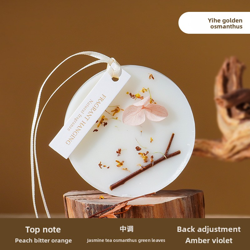 YUEKOKO Aromatherapy Wax Sachets - Wardrobe & Car Air Freshener, 17 Styles - Side View