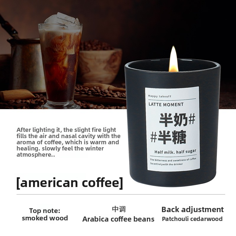 Coffee Scented Candle Gift Box - Soy Wax Aromatherapy Candle, 11 Styles - In Use