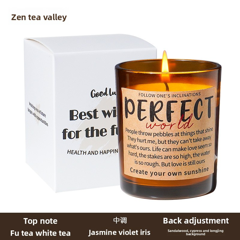 Coffee Scented Candle Gift Box - Soy Wax Aromatherapy Candle, 11 Styles - Top View