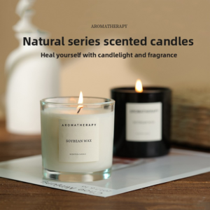YUHUAN Smokeless Soy Wax Aromatherapy Candle – Clean Burning Scented Candle, 12 Fragrances, 170g - Herbal Wellness Incense